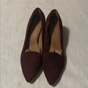 Clarks Elegant Burgundy Women's Shoes